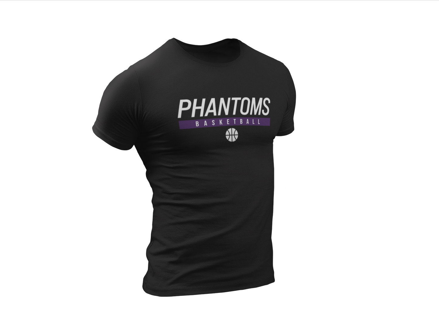 IHUSTLE - 001 - Phantoms Basketball - Black Dry-Fit - T-Shirt