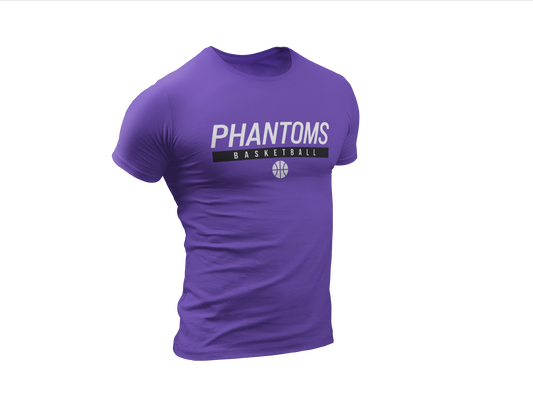 IHUSTLE - 001 - Phantoms Basketball - Purple Dry-Fit T-Shirt