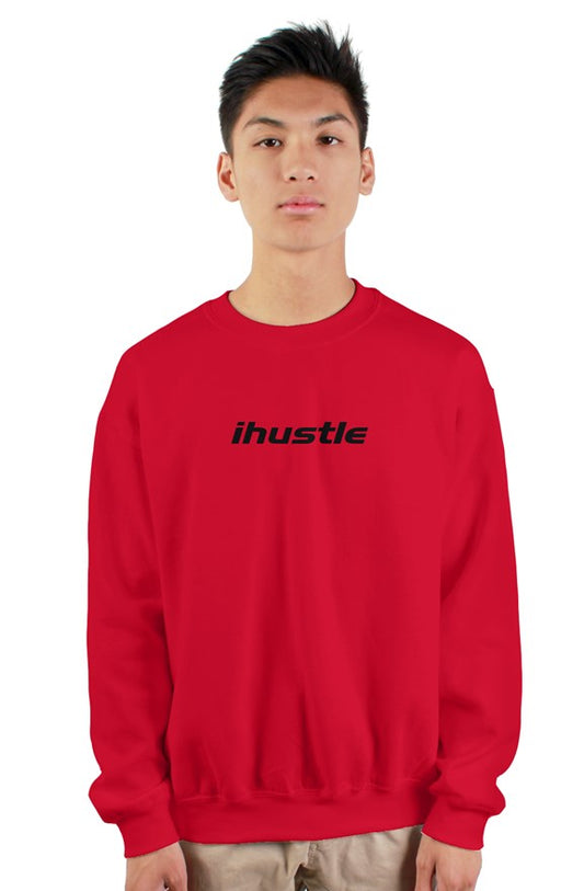 IHUSTLE - Red Heavy Crewneck Sweatshirt