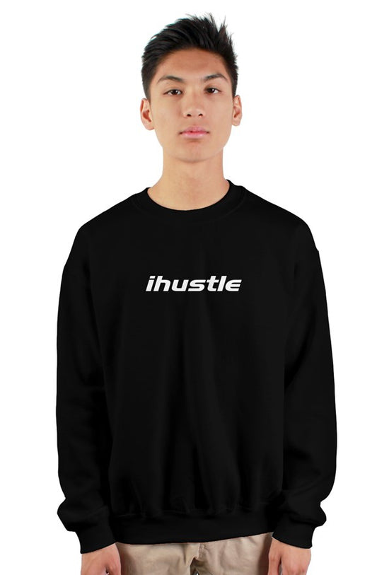 IHUSTLE - Black Heavy Crewneck Sweatshirt