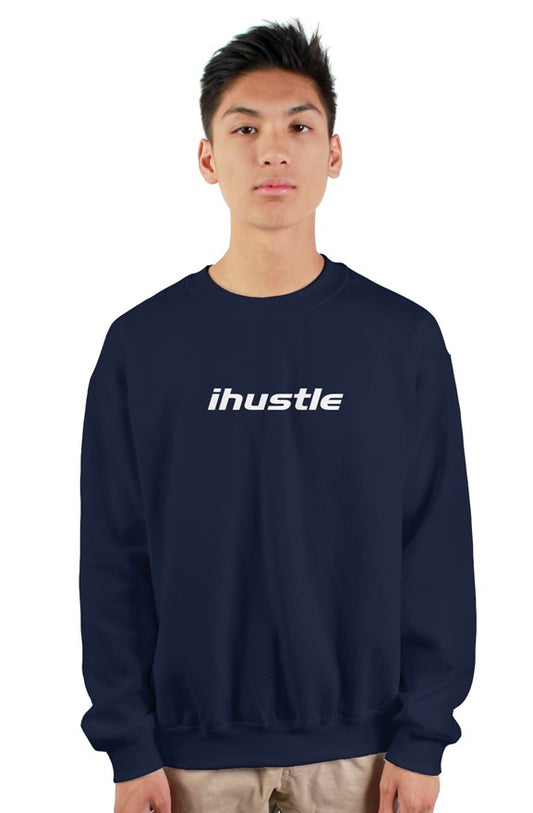 IHUSTLE - Navy Heavy Crewneck Sweatshirt