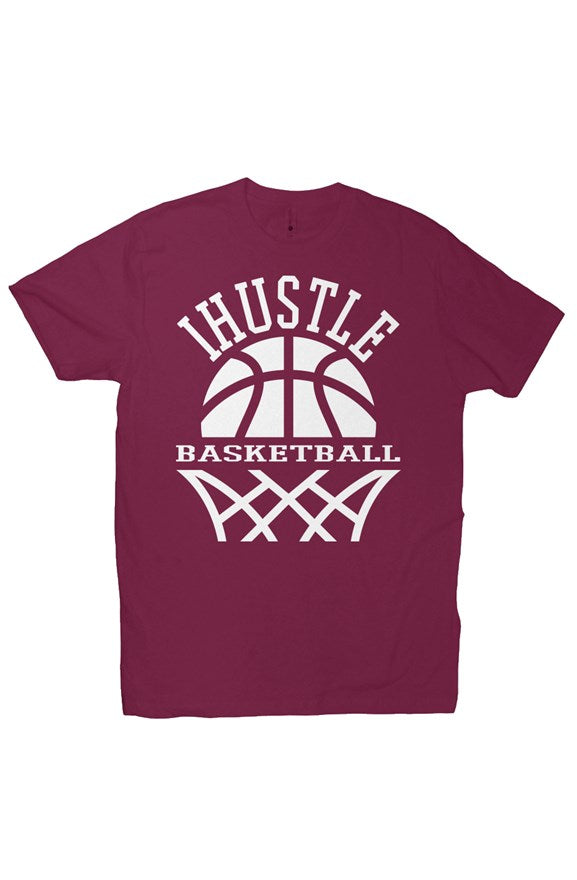IHUSTLE - Basketball - Maroon Tshirt